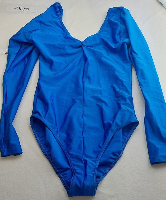 ROYAL BLUE NYLON LONG SLEEVE LEOTARD