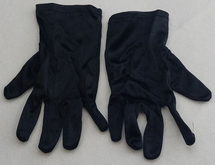 SHORT BLACK NYLON GLOVES