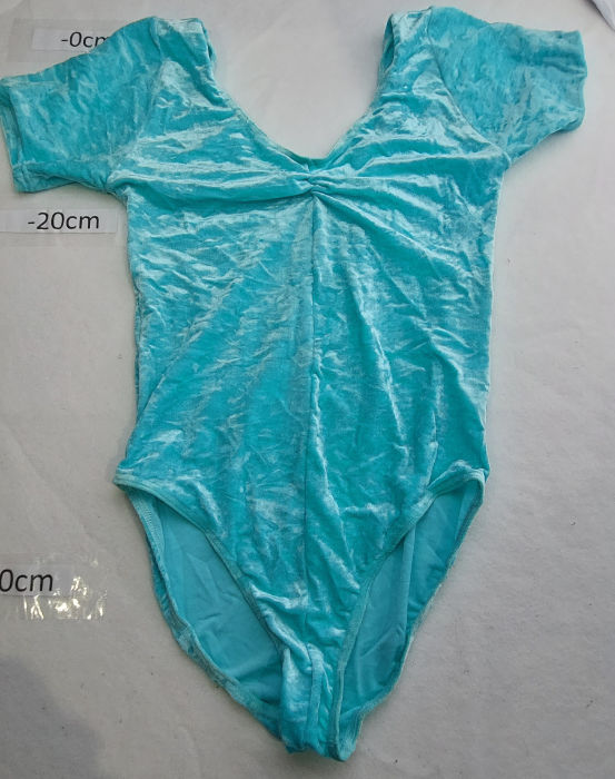AQUA VELOUR LEOTARD