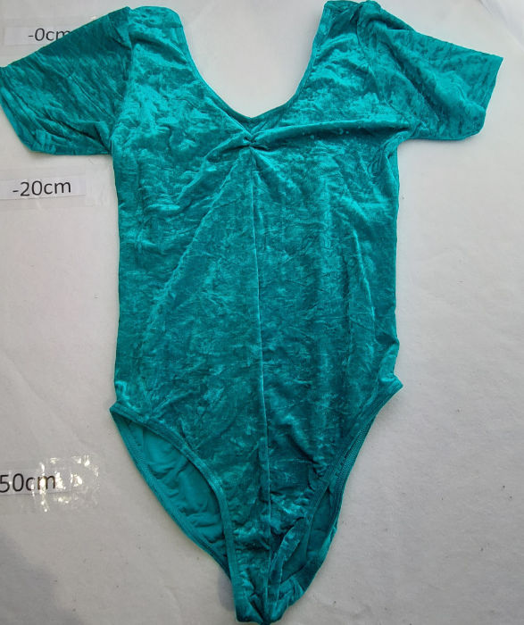 GREEN VELOUR LEOTARD    