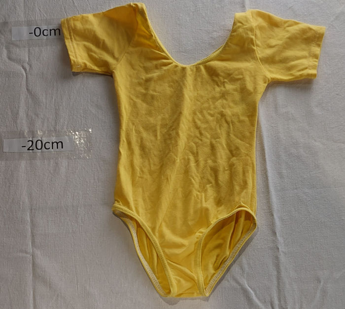 YELLOW COTTON POLY LEOTARD