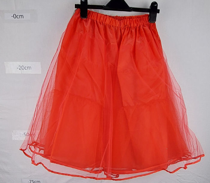 RED TULLE SKIRT