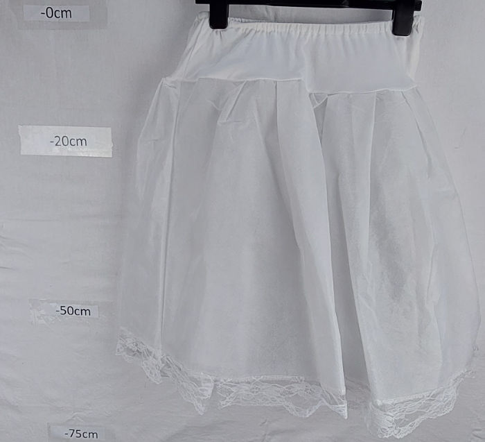 POLYESTER PETTICOAT WHITE