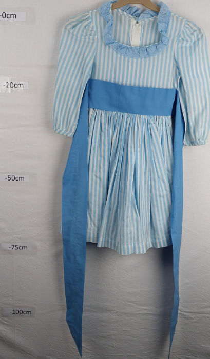 BLUE AND WHITE PERIOD DRESS