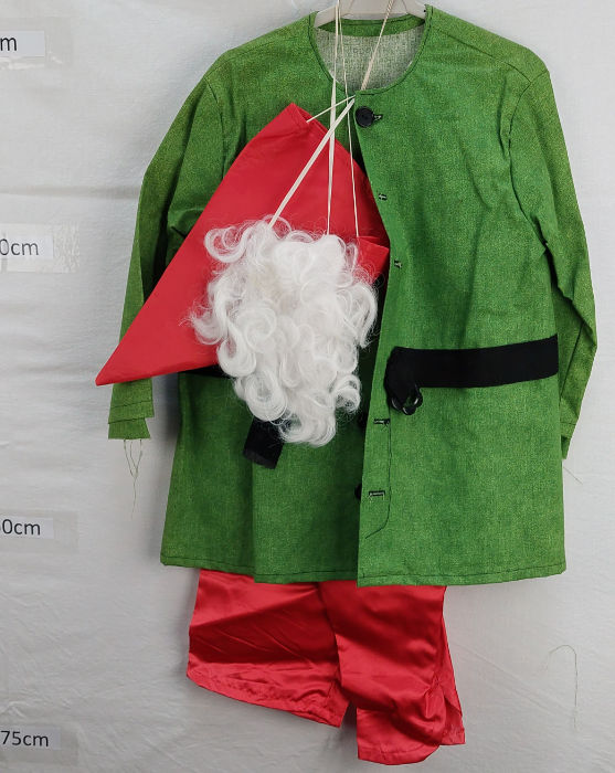 GREEN SANTA ELF SHIRT AND TROUSERS