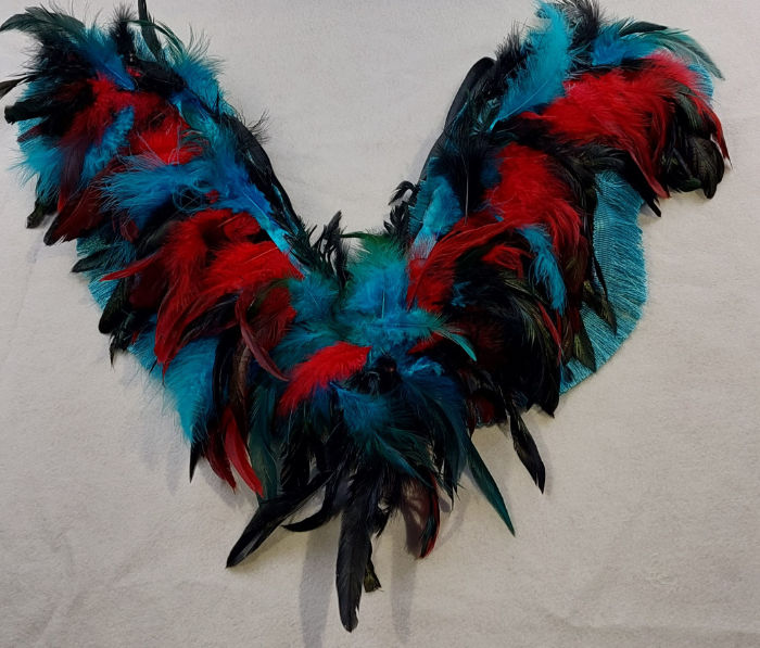 FESTIVAL CARNIVAL CIRCUS WINGS BLUE AND RED
