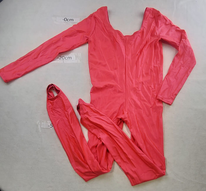 ORANGE UNITARD LONG SLEEVES