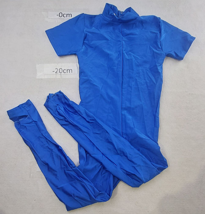 ROYAL BLUE UNITARD SHORT SLEEVE