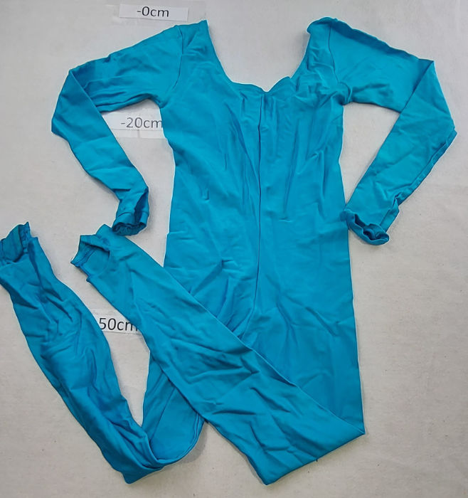 BLUE UNITARD LONG SLEEVE