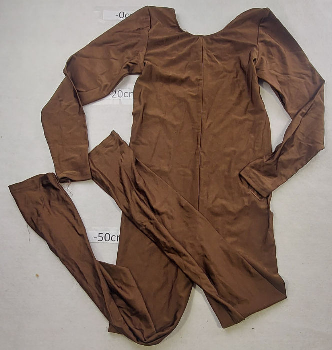 BROWN UNITARD LONG SLEEVE