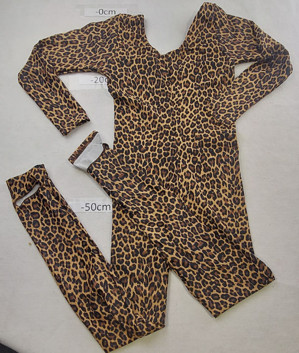 LEOPARD UNITARD LONG SLEEVE