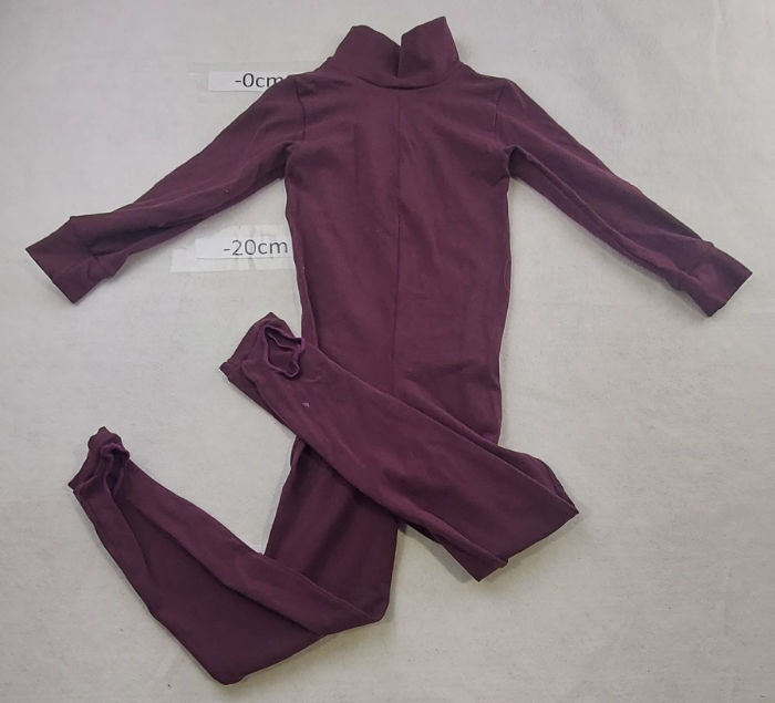 MAROON POLYCOTTON UNITARD