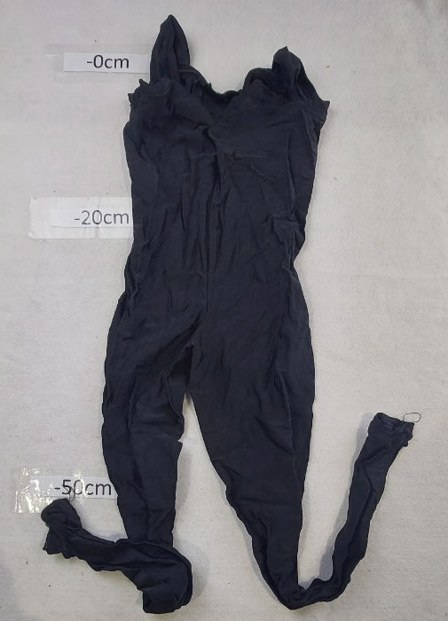 BLACK UNITARD NYLON SLEEVELESS