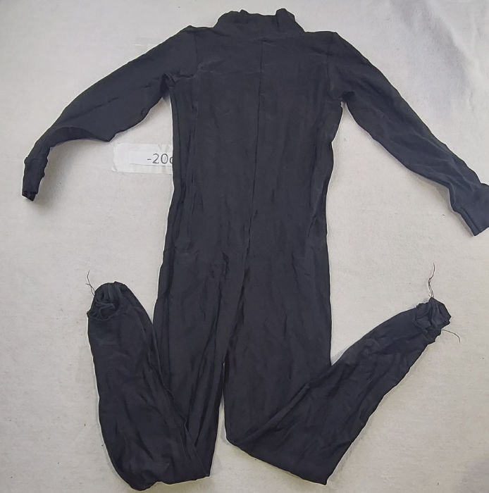 BLACK UNITARD HIGH NECK LONGSLEEVE