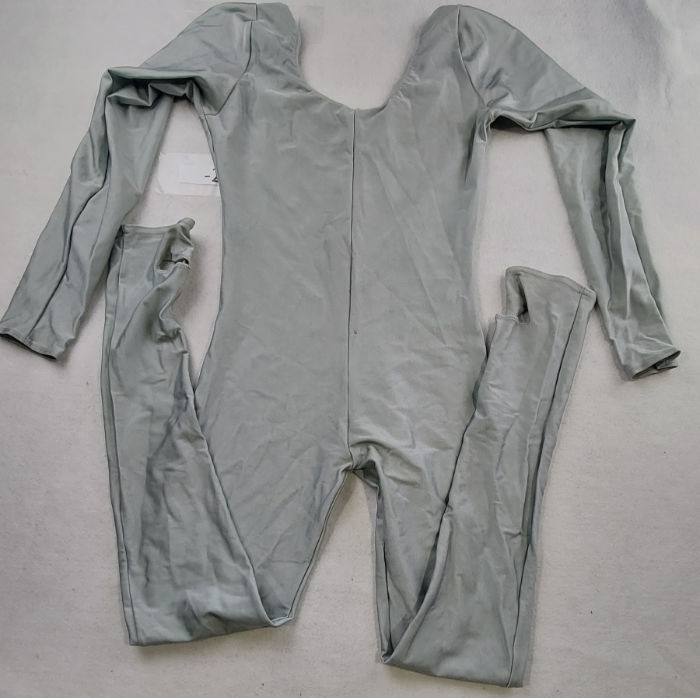 LIGHT GREY/GREEN UNITARD LONG SLEEVE