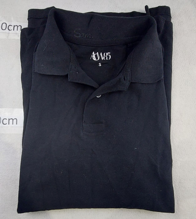 BLACK POLO SHIRT SHORT SLEEVE