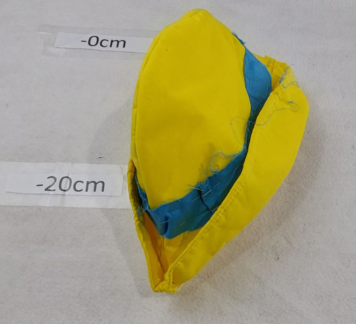 PINOCCHIO HAT BLUE AND YELLOW