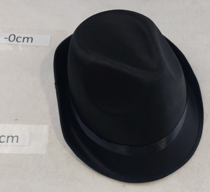 TRILBY STIFF HAT BLACK CLASSIC PERIOD