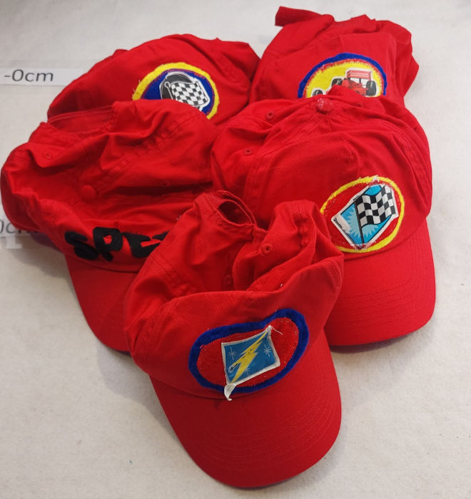 GREEN CAPS WITH LOGOS