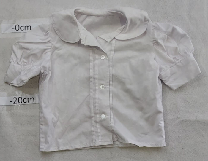 White cotton Shirt with puffy short sleeves period
