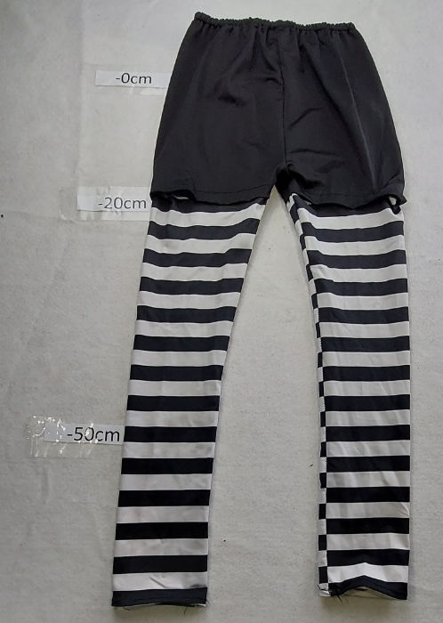BLACK AND WHITE STRIPE TROUSERS
