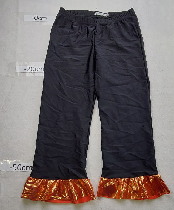 Black Trousers with copper frill