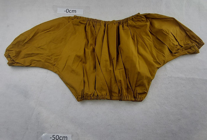 BROWN COTTON BARDOT TOP