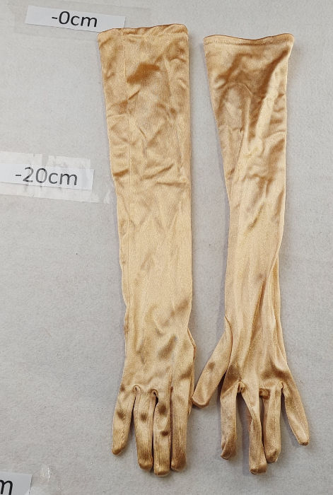 GOLD LONG SLEEVE GLOVES