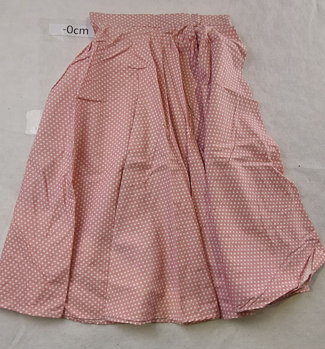 PINK AND WHITE SPOT SKIRT
