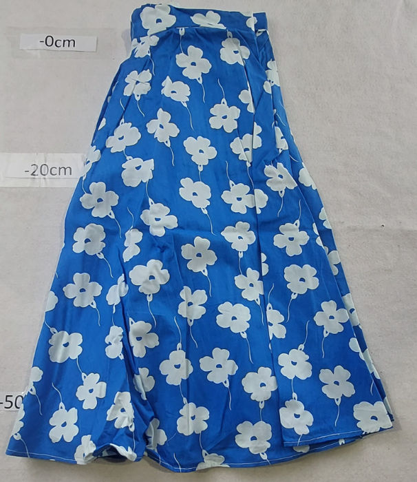 BLUE FLORAL SKIRT
