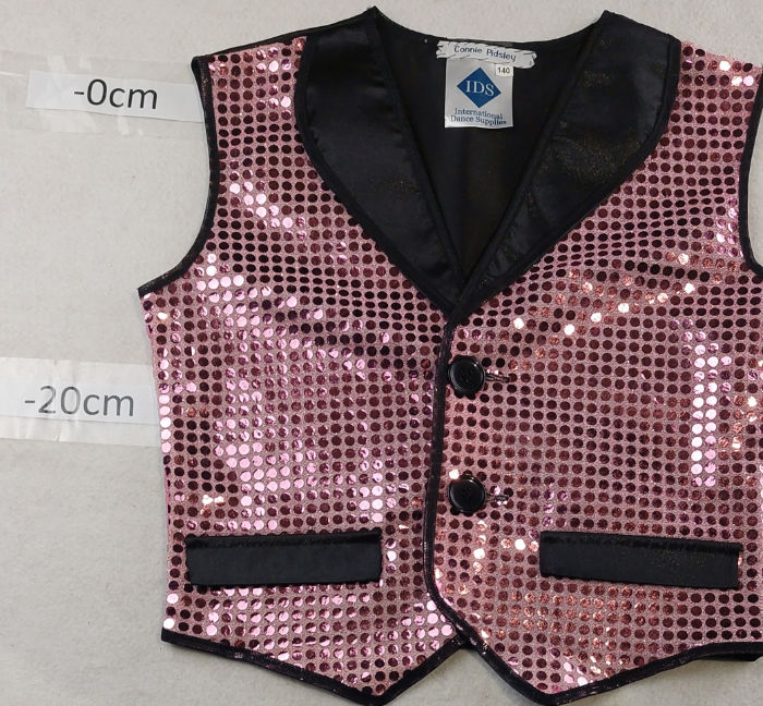 SEQUIN PINK WAISTCOAT