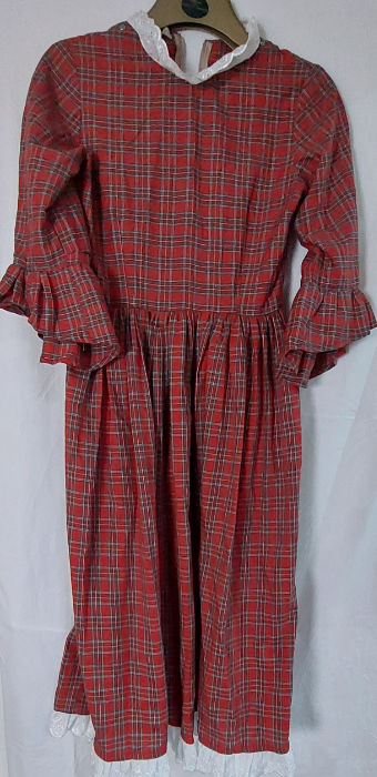 RED TARTAN VINTAGE DRESS