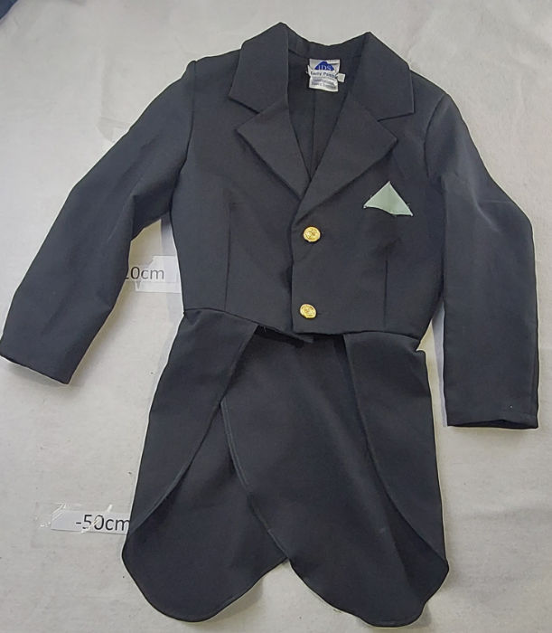 BLACK JACKET WITH TAILS AND HANKY