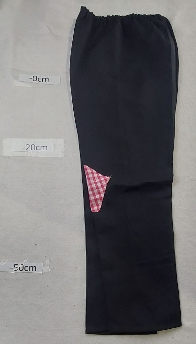 BLACK TROUSERS WITH PATCH
