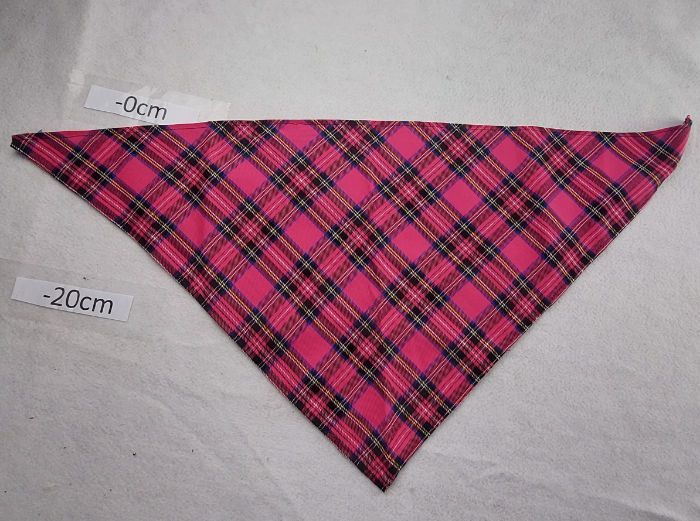 PINK TARTAN SCARF