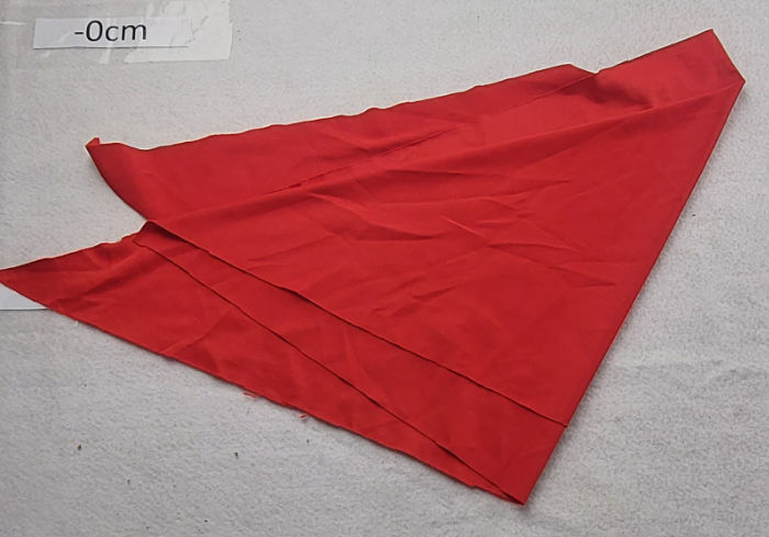 RED NYLON SCARF