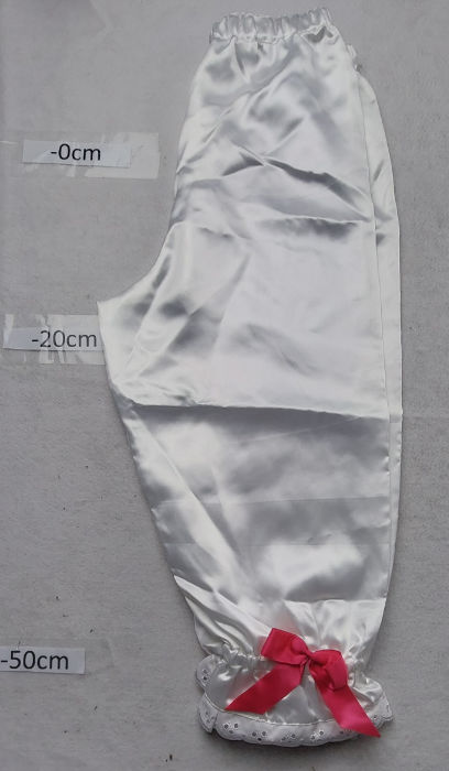 WHITE SATIN BLOOMERS