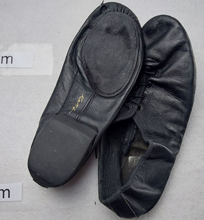  LEATHER DANCE SHOES BLACK