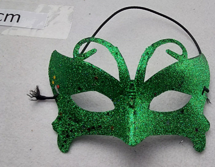 GREEN HALF MASK