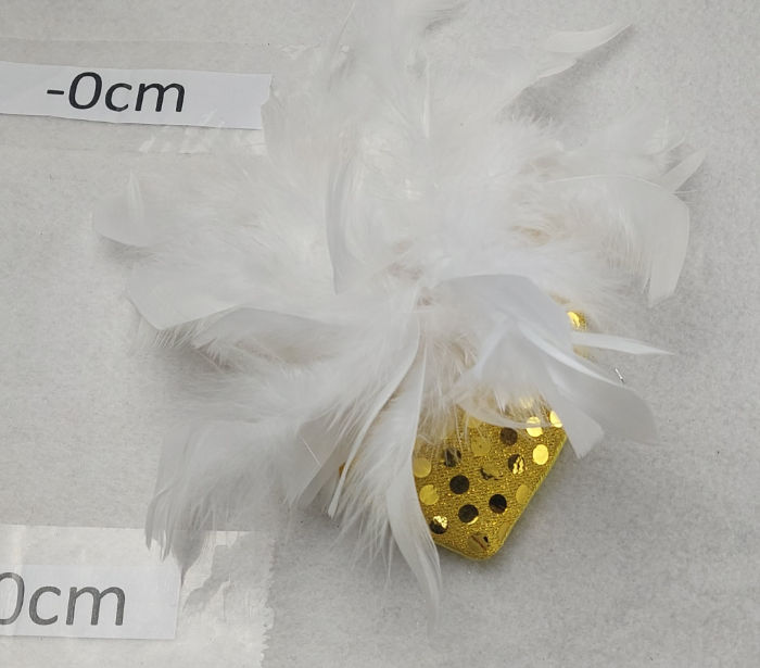 WHITE FEATHER HEADDRESS