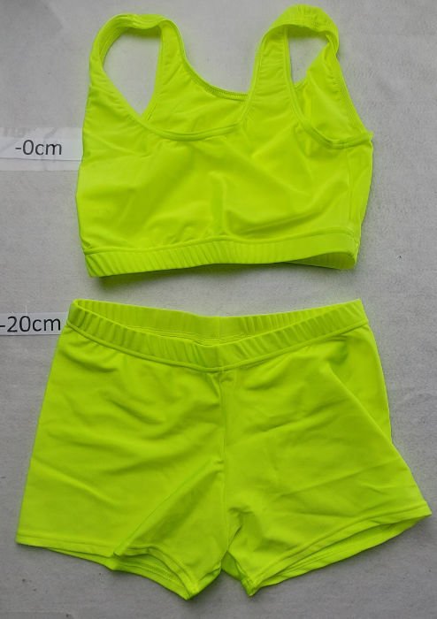 BRIGHT YELLOW LYCRA SET 