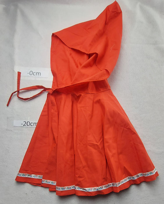 RED CAPE WITH HOOD